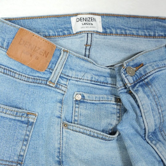 Denizen Levis Jeans Men's Actual 40x28 Blue Wash Cotton Stretch 285 Relaxed Fit - Picture 1 of 7